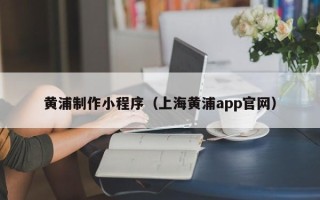 河北黄浦制作小程序（上海黄浦app官网）